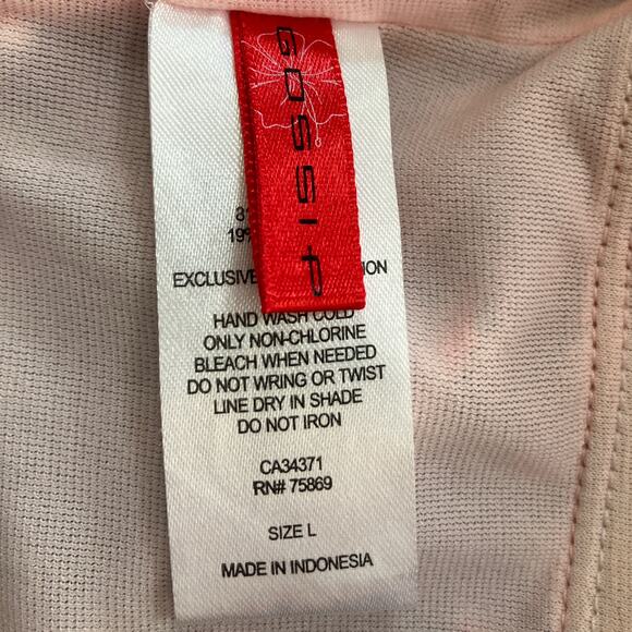 Gossip One Piece Navy Orange White Colorblock Bathing Suit Large - Picture 3 of 3